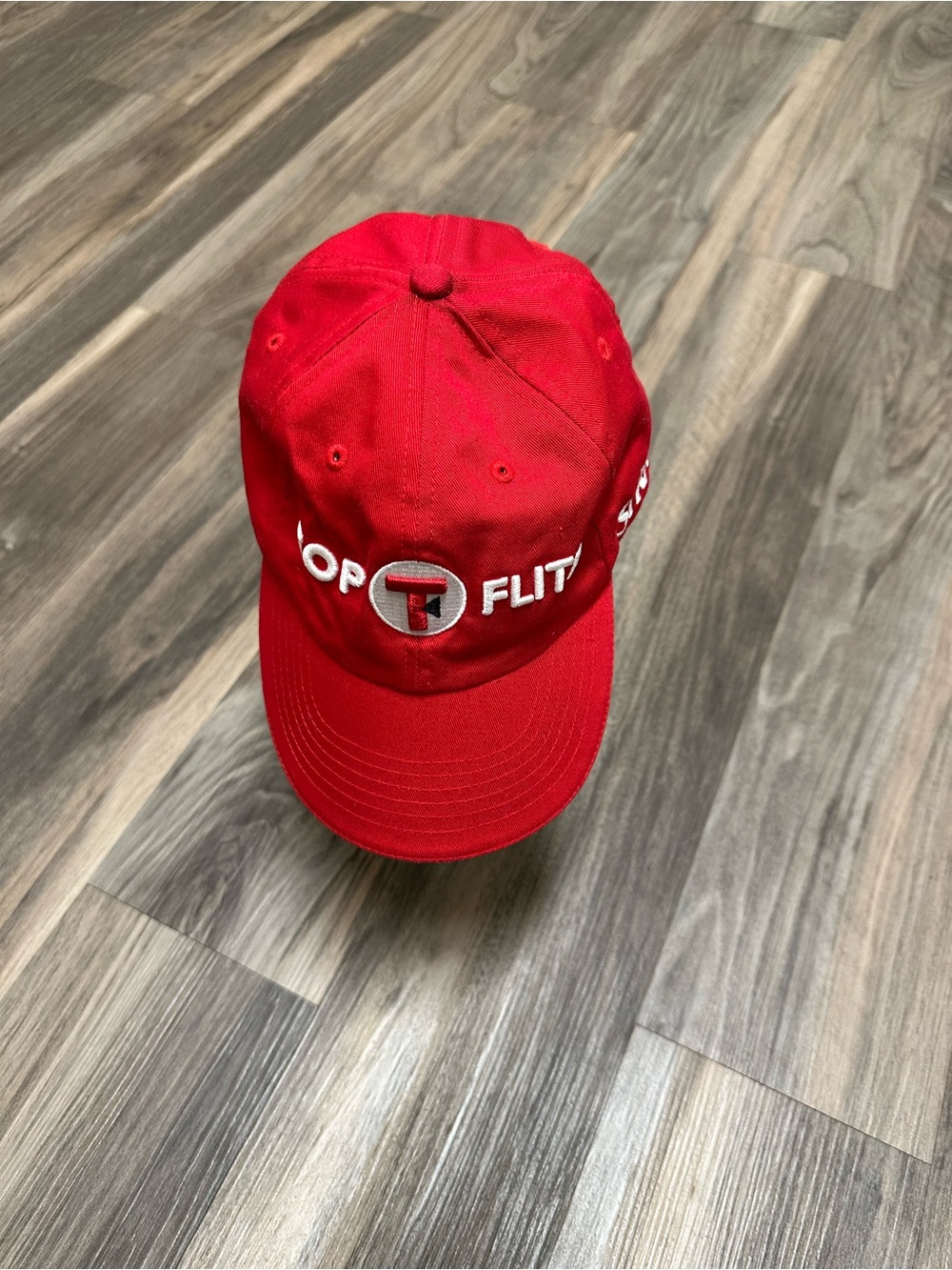 Top Flite Strata Red & White Hat